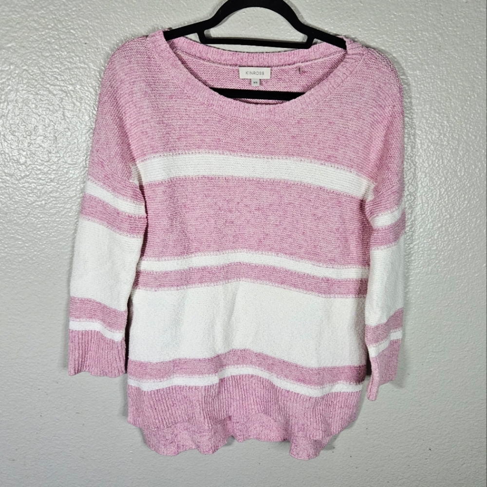 Kinross Cotton Knit Sweater Size XS